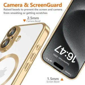 Kup Tech-Protect MagFlex MagSafe Apple iPhone 16e Glänzendes Gold - THP3927 - {ean13} - Sklep Home Screen