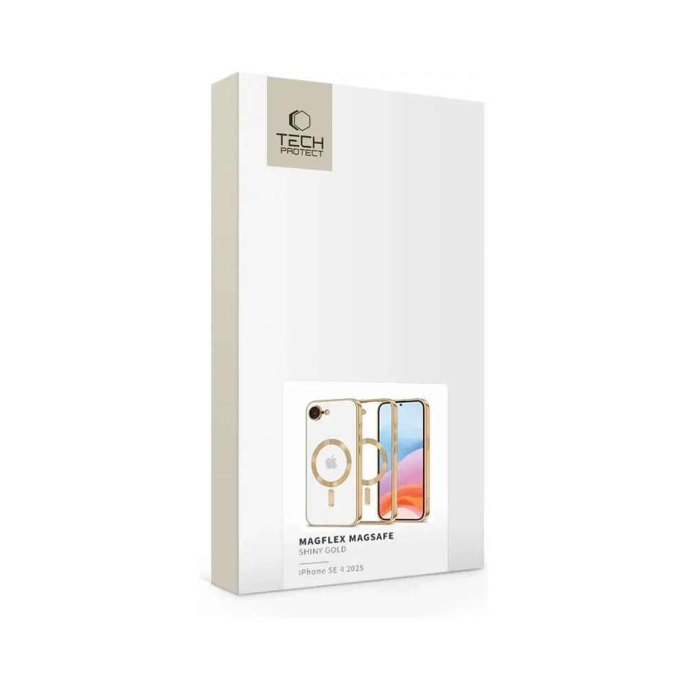 Etui Tech-Protect MagFlex MagSafe Apple iPhone 16e Shiny Gold