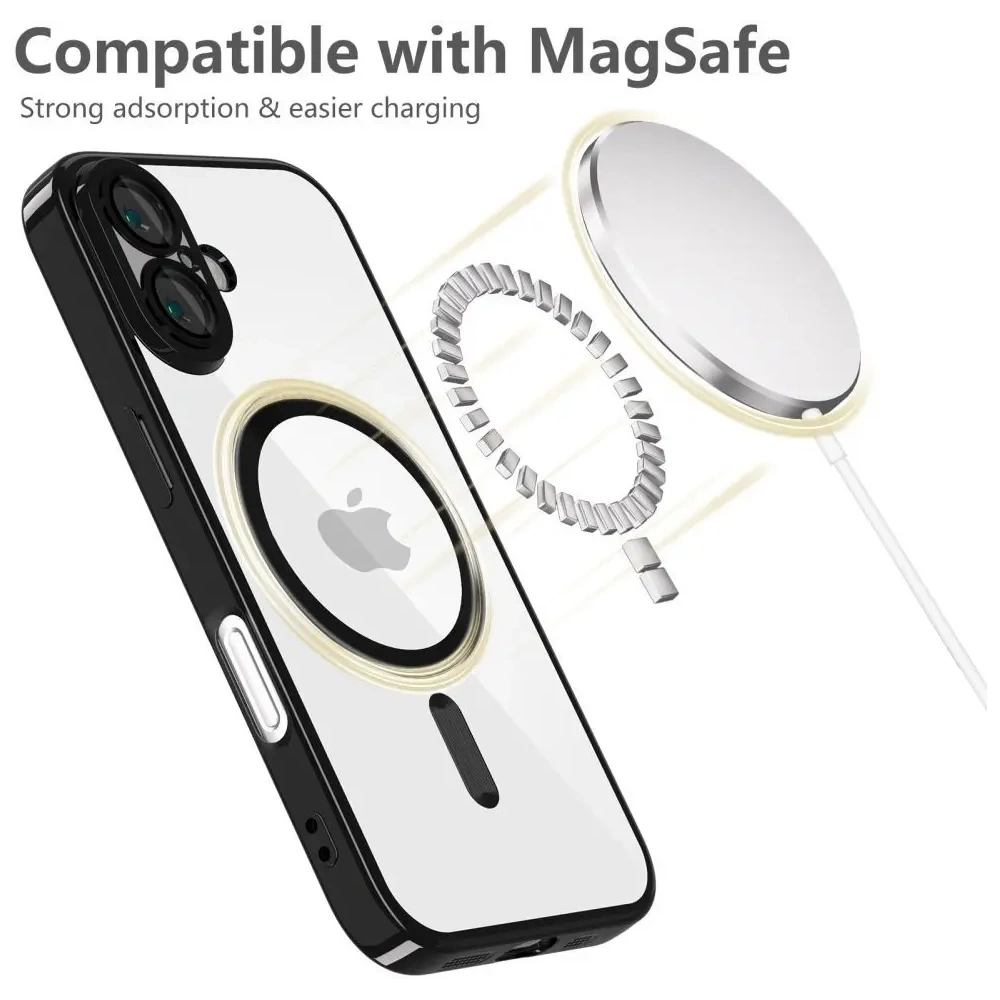 Etui Tech-Protect MagFlex MagSafe Apple iPhone 16e Shiny Black