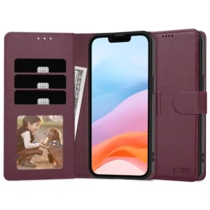Kup Tech-Protect Geldbörse Apple iPhone 16e Mulberry - THP3929 - {ean13} - Sklep Home Screen