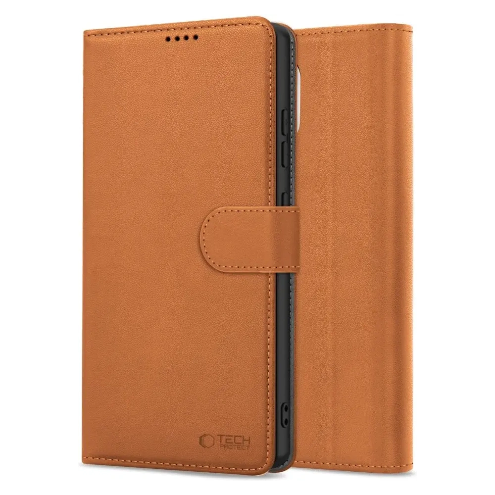 Etui z klapką Tech-Protect Wallet Apple iPhone 16e Saddle Brown