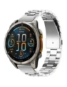 Kup Pasek ze stali nierdzewnej Bizon Strap Watch Aura do Smartwatcha 22mm srebrny - BIZ8626 - {ean13} - Sklep Home Screen