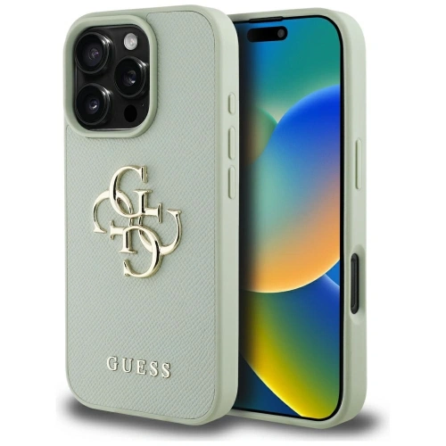 Kup Etui Guess Grained Big 4G Logo Small Classic Logo do Apple iPhone 16 Pro Max zielony - GUE4370 - {ean13} - Sklep Home Screen