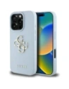 Kup Guess Granulat Mare 4G Logo Mic Logo Clasic Apple iPhone 16 Pro albastru - GUE4371 - {ean13} - Sklep Home Screen