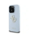 Kup Guess Granulat Mare 4G Logo Mic Logo Clasic Apple iPhone 16 Pro albastru - GUE4371 - {ean13} - Sklep Home Screen