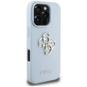 Kup Etui Guess Grained Big 4G Logo Small Classic Logo do Apple iPhone 16 Pro niebieski - GUE4371 - {ean13} - Sklep Home Screen