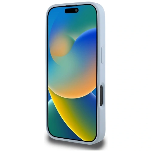 Kup Guess Granulat Mare 4G Logo Mic Logo Clasic Apple iPhone 16 Pro albastru - GUE4371 - {ean13} - Sklep Home Screen