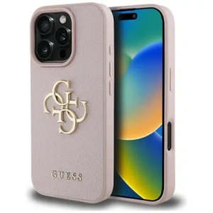 Kup Etui Guess Grained Big 4G Logo Small Classic Logo do Apple iPhone 16 Pro różowy - GUE4372 - {ean13} - Sklep Home Screen