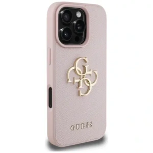 Kup Guess Logo mic clasic Grained Big 4G Apple iPhone 16 Pro roz - GUE4372 - {ean13} - Sklep Home Screen