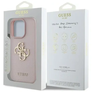 Kup Guess Logo mic clasic Grained Big 4G Apple iPhone 16 Pro roz - GUE4372 - {ean13} - Sklep Home Screen