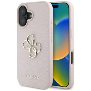 Kup Guess Grained Big 4G Logo Kleines Klassisches Logo Apple iPhone 16 pink - GUE4374 - {ean13} - Sklep Home Screen
