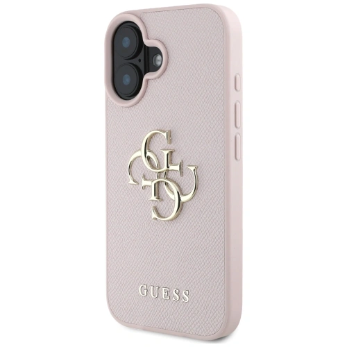 Kup Guess Grained Big 4G Logo Kleines Klassisches Logo Apple iPhone 16 pink - GUE4374 - {ean13} - Sklep Home Screen