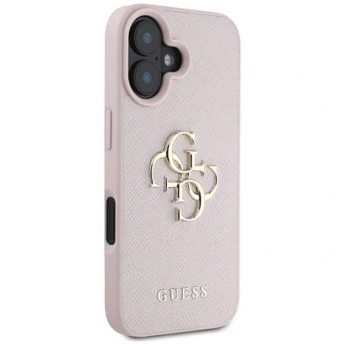 Kup Guess Grained Big 4G Logo Kleines Klassisches Logo Apple iPhone 16 pink - GUE4374 - {ean13} - Sklep Home Screen