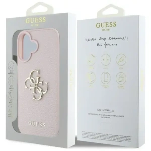 Kup Guess Grained Big 4G Logo Kicsi Klasszikus Logo Apple iPhone 16 rózsaszín - GUE4374 - {ean13} - Sklep Home Screen
