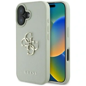 Kup Guess Logo mare 4G cu granulație Logo mic clasic Apple iPhone 16 verde - GUE4375 - {ean13} - Sklep Home Screen
