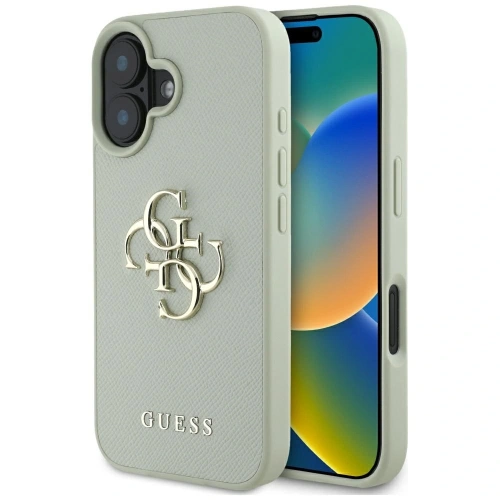 Kup Etui Guess Grained Big 4G Logo Small Classic Logo do Apple iPhone 16 zielony - GUE4375 - {ean13} - Sklep Home Screen