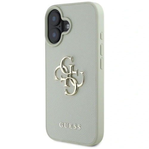 Kup Etui Guess Grained Big 4G Logo Small Classic Logo do Apple iPhone 16 zielony - GUE4375 - {ean13} - Sklep Home Screen