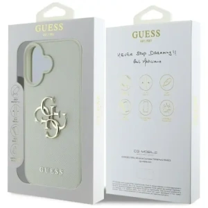 Kup Guess Logo mare 4G cu granulație Logo mic clasic Apple iPhone 16 verde - GUE4375 - {ean13} - Sklep Home Screen