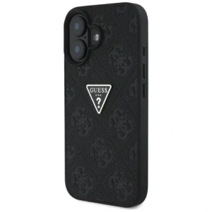 Kup Guess Hot Stamp 4G Pattern Triangle Metal Logo Apple iPhone 16 negru - GUE4376 - {ean13} - Sklep Home Screen
