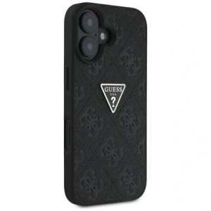 Kup Guess Hot Stamp 4G Pattern Triangle Metal Logo Apple iPhone 16 negru - GUE4376 - {ean13} - Sklep Home Screen