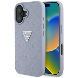 Kup Guess Hot Stamp 4G Pattern Triangle Metal Logo Apple iPhone 16 violet - GUE4377 - {ean13} - Sklep Home Screen
