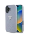 Etui Guess Hot Stamp 4G Pattern Triangle Metal Logo do Apple iPhone 16 fialová