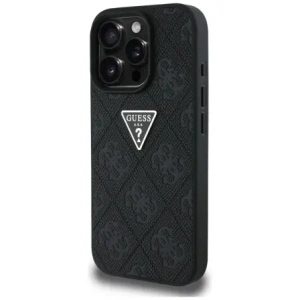 Kup Guess Hot Stamp 4G Pattern Triangle Metal Logo Apple iPhone 16 Pro negru - GUE4378 - {ean13} - Sklep Home Screen