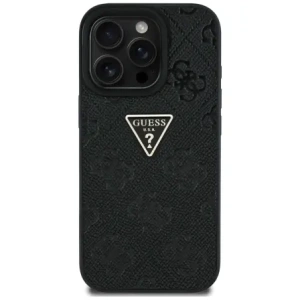 Kup Guess Hot Stamp 4G Pattern Triangle Metal Logo Apple iPhone 16 Pro negru - GUE4378 - {ean13} - Sklep Home Screen