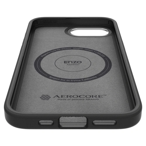 Kup Etui Spigen Enzo Aramid Mag MagSafe Apple iPhone 16e Matte Black - SPN16684 - {ean13} - Sklep Home Screen