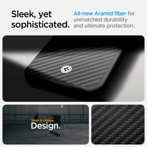 Kup Etui Spigen Enzo Aramid Mag MagSafe Apple iPhone 16e Matte Black - SPN16684 - {ean13} - Sklep Home Screen