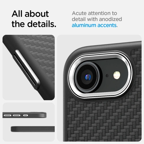 Buy Spigen Enzo Aramid Mag MagSafe Apple iPhone 16e Matte Black - SPN16684 - {ean13} - Home Screen Store Europe