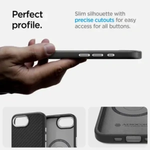 Kup Etui Spigen Enzo Aramid Mag MagSafe Apple iPhone 16e Matte Black - SPN16684 - {ean13} - Sklep Home Screen