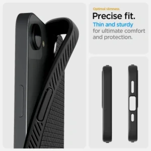 Kup Spigen Liquid Air Apple iPhone 16e Matt Schwarz - SPN16685 - {ean13} - Sklep Home Screen