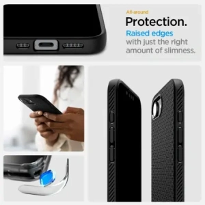 Kup Spigen Liquid Air Apple iPhone 16e Matt Schwarz - SPN16685 - {ean13} - Sklep Home Screen