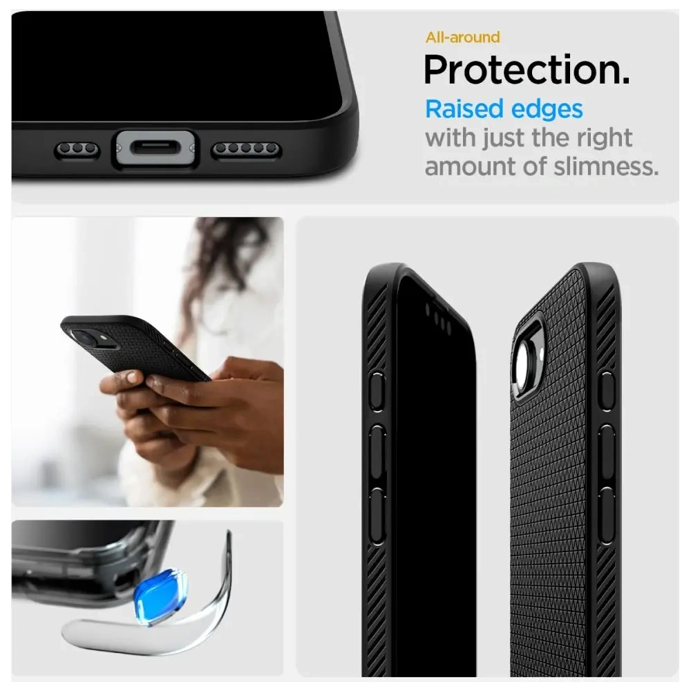 Etui Spigen Liquid Air Apple iPhone 16e Matte Black