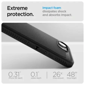 Kup Spigen Rugged Armor Mag MagSafe Apple iPhone 16e Mattschwarz - SPN16686 - {ean13} - Sklep Home Screen
