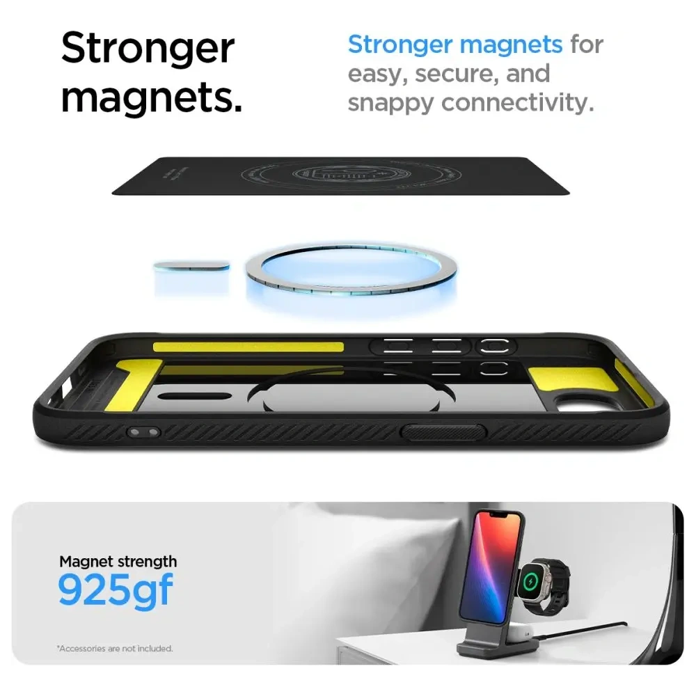 Etui Spigen Rugged Armor Mag MagSafe Apple iPhone 16e Matte Black