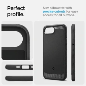 Kup Spigen Rugged Armor Mag MagSafe Apple iPhone 16e Mattschwarz - SPN16686 - {ean13} - Sklep Home Screen