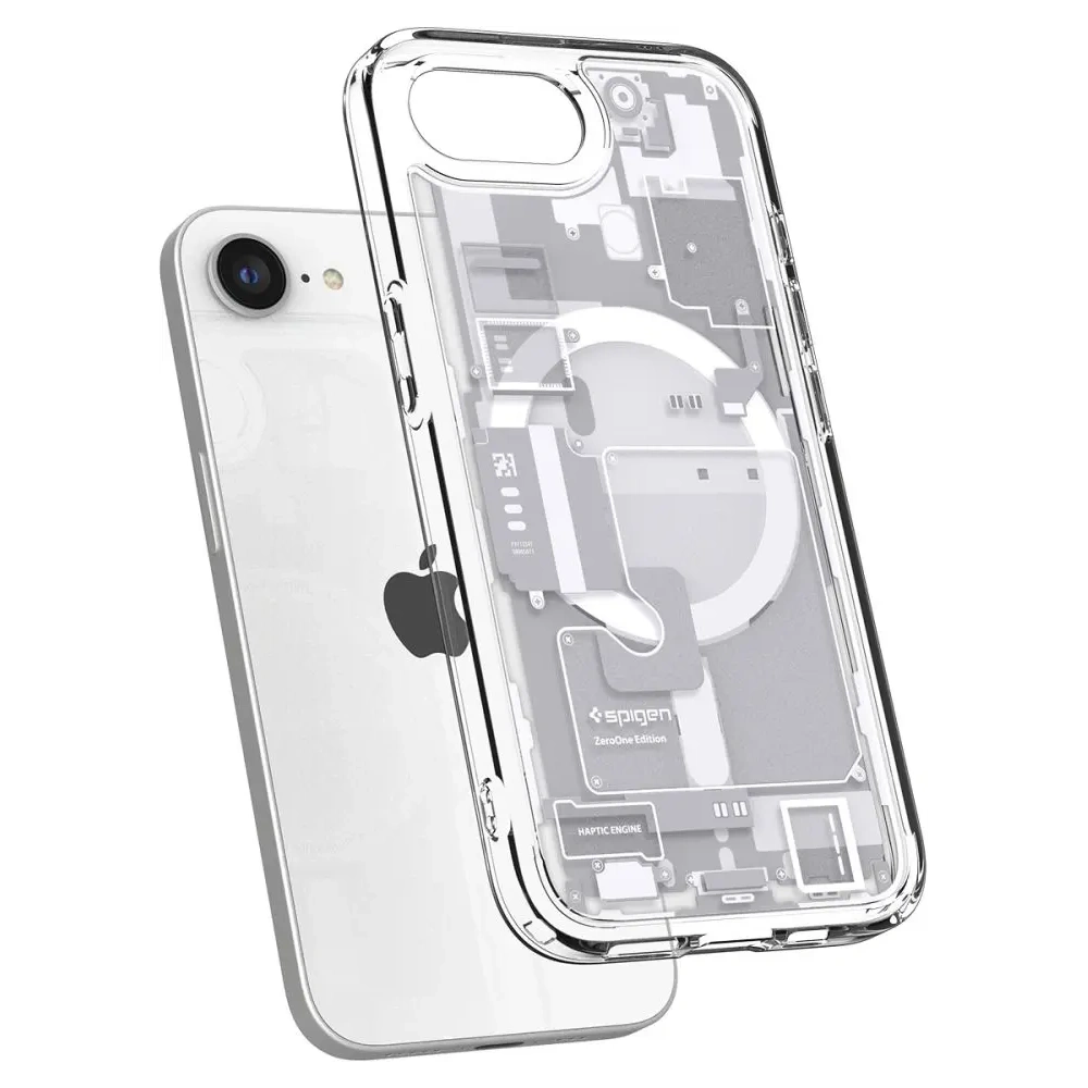 Etui Spigen Ultra Hybrid Mag MagSafe Apple iPhone 16e Zero One White