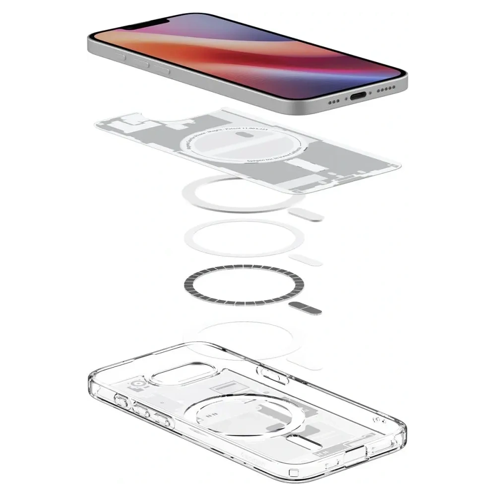 Etui Spigen Ultra Hybrid Mag MagSafe Apple iPhone 16e Zero One White