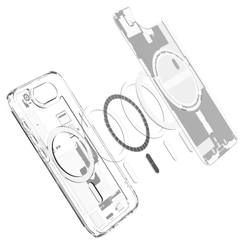 Etui Spigen Ultra Hybrid Mag MagSafe Apple iPhone 16e Zero One White