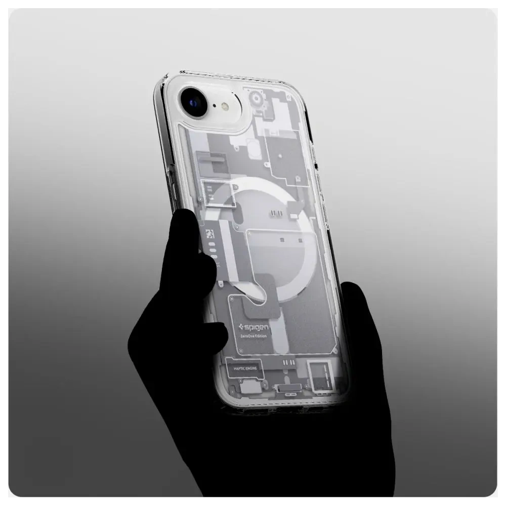 Etui Spigen Ultra Hybrid Mag MagSafe Apple iPhone 16e Zero One White