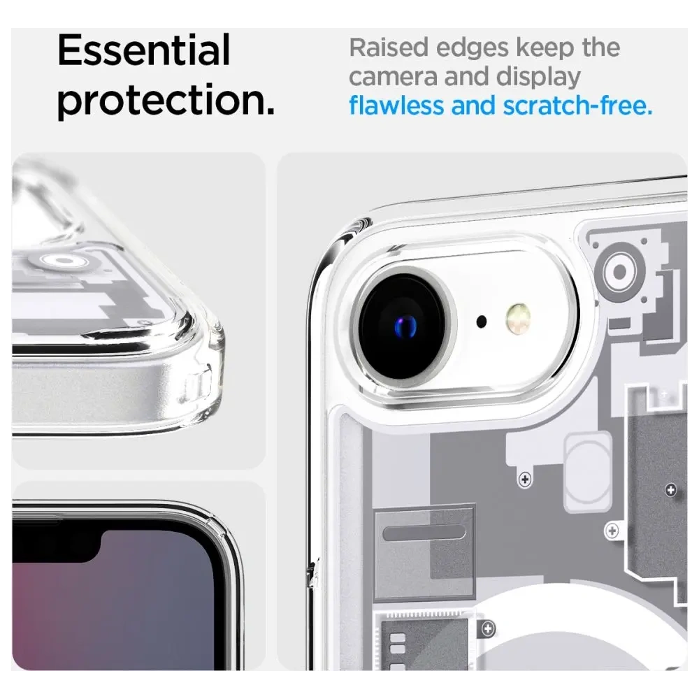 Etui Spigen Ultra Hybrid Mag MagSafe Apple iPhone 16e Zero One White