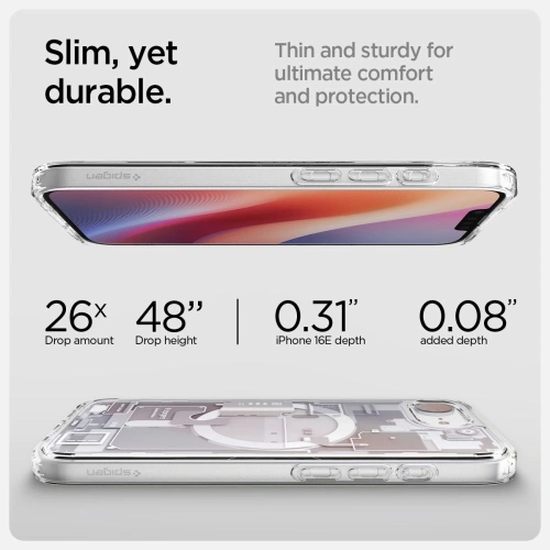 Kup Etui Spigen Ultra Hybrid Mag MagSafe Apple iPhone 16e Zero One White - SPN16691 - {ean13} - Sklep Home Screen