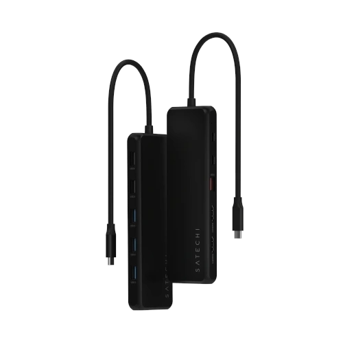 Kup Satechi 13 az 1-ben hármas kijelző multiport adapter USB-C / 2xHDMI 4K/60Hz, DP 8K/60Hz, 3xUSB-A 3.0 (5Gbps), USB-A 3.1 (10Gbps), 2xUSB-A 2.0 (480Mbps), 2xUSB-C (10Gbps, PD 85W), 1xEthernet 1Gbps, 1xaudio 3,5 mm - STH181 - {ean13} - Sklep Home Screen