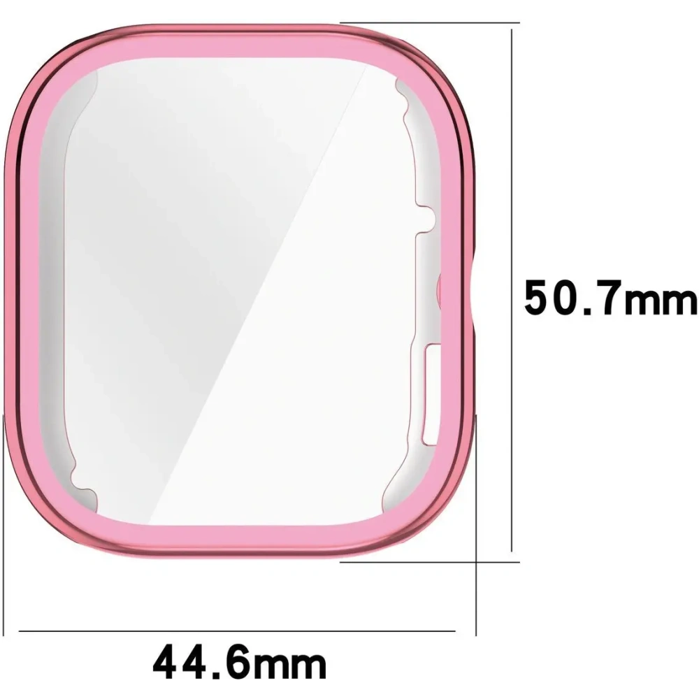 Etui z osłoną ekranu Bizon Case Watch Felipe do Xiaomi Redmi Watch 5 różowe