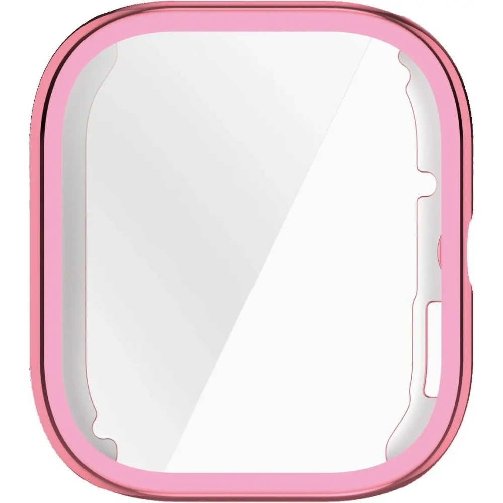 Etui z osłoną ekranu Bizon Case Watch Felipe do Xiaomi Redmi Watch 5 różowe