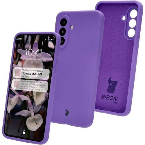 Kup Silikonowe etui Bizon Soft Case do Samsung Galaxy A36 5G fioletowe - BIZ8628 - {ean13} - Sklep Home Screen