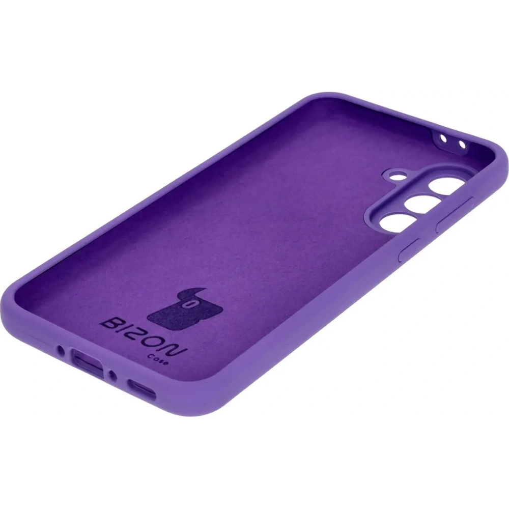 Silikonowe etui Bizon Soft Case do Samsung Galaxy A36 5G fioletowe