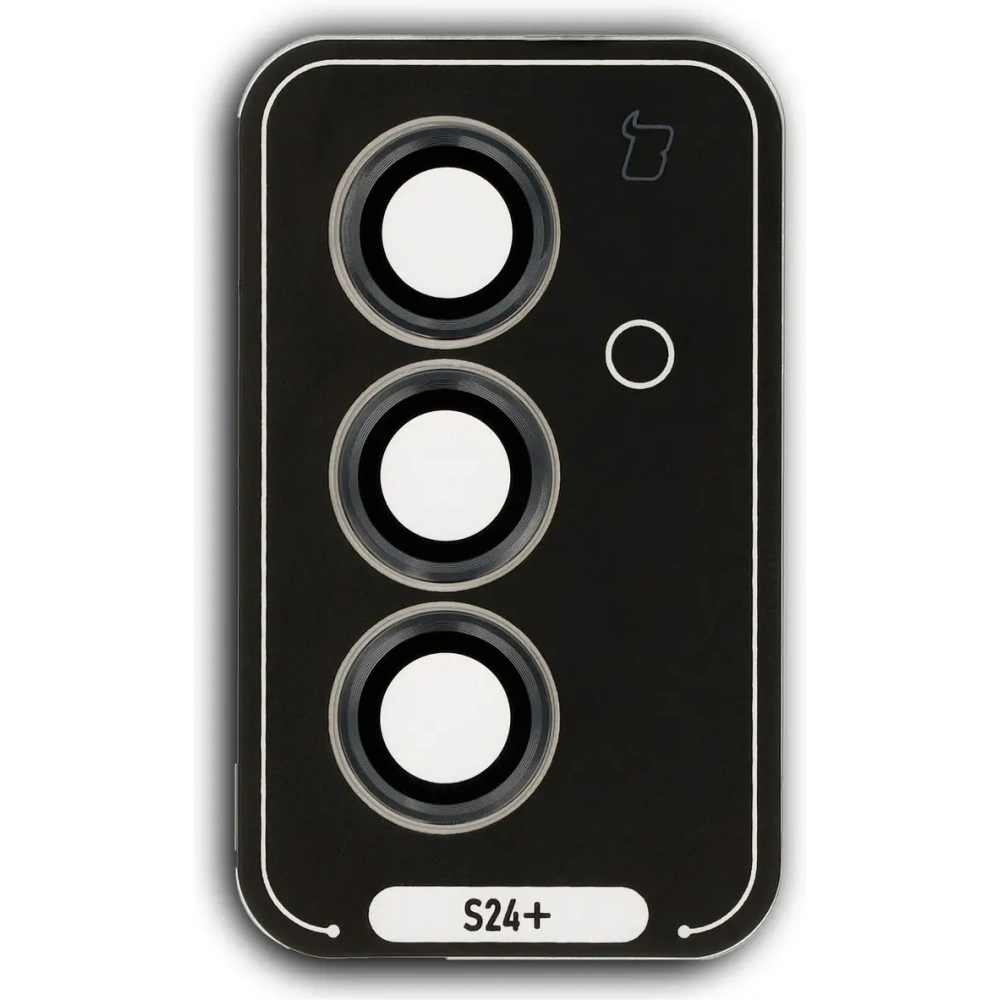 Szkło hartowane na aparat z aplikatorem Bizon Glass Snap Lens do Samsung Galaxy S24+ Plus czarne